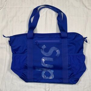 [BAG] SUPREME Blue Nylon Tote Bag | Authentic Streetwear Shoulder Travel Bag